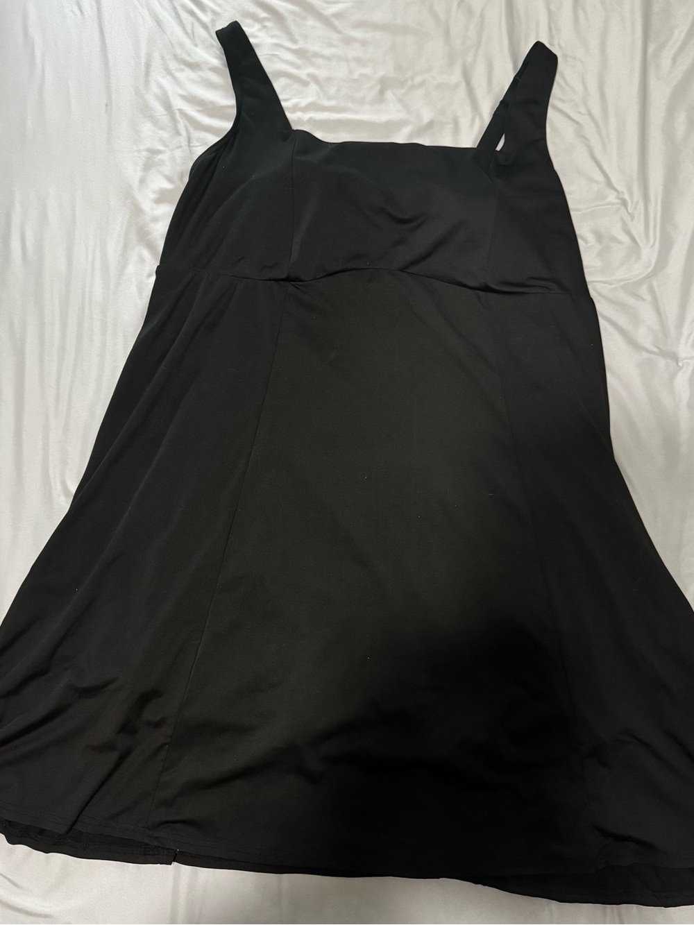 Black Tennis Dress Tank-Style Jumpsuit Romper